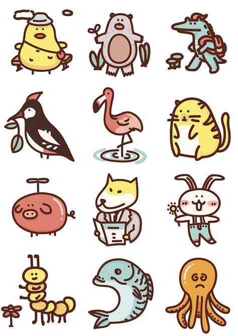 画画大全动物图片