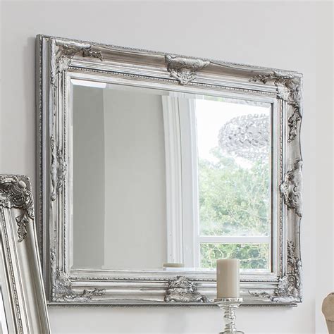 Harrow Rectangle Mirror Silver | Decorative Mirrors | Silver