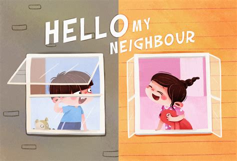 儿童节一起去玩 《你好小邻居》 儿童插画绘本_池池的主页-站酷ZCOOL