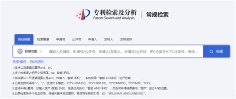 中国专利网查询系统人口