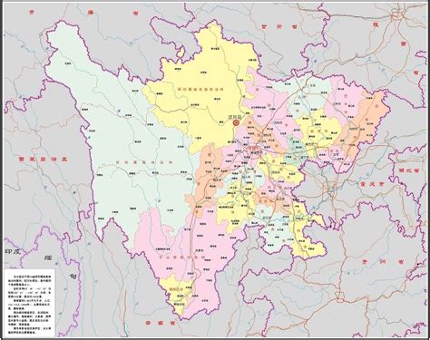 最新版四川省行政区划图、四川省标准地图发布，你的家乡行政区划图或有新变化_四川在线