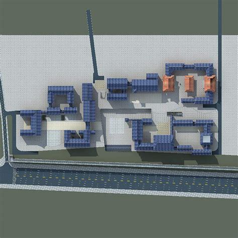 陕西榆林毛纺厂方案二3dmax 模型下载-光辉城市