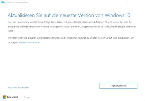 Windows 10 aktualisieren auf Version 15063 Creators Update (Build 15063 ...