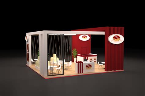 食品展汉堡食物展会展厅展台展位3D效果图设计制作代做|三维|其他三维|3D设计联系我 - 原创作品 - 站酷 (ZCOOL)