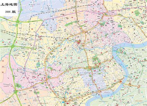 偶来指点一两下，再给你贴两张图，上海市地图和卫星图，学习学习先！_回龙观社区网