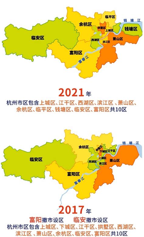 杭州区域划分：杭州最新行政区划（2021年后）_奇闻趣事_嘻嘻网