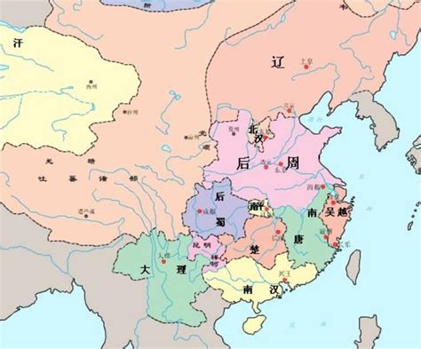 后周地图图片