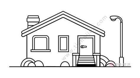 房子怎么画 房子简笔画简单彩色 - 水彩迷