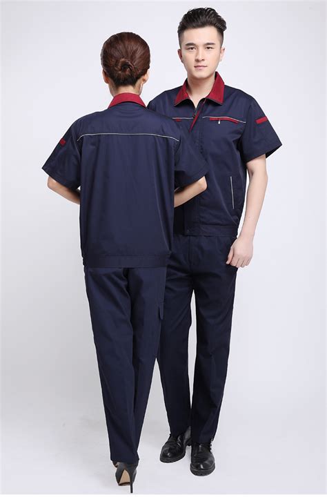 纯棉工作服夏装厂服定制-桐乡工作服订制夏季全棉工作服定做-工作服定制厂家-嘉兴市嘉善小强服装有限公司