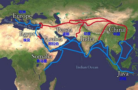 丝绸之路地图图片