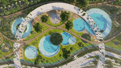 韩国蚕室区汉江市民公园 天然游泳池_自由建筑报道