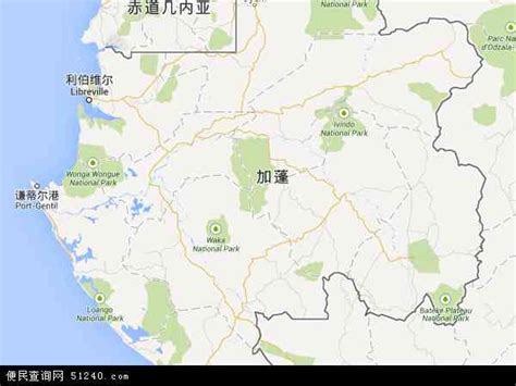 加蓬地图图片