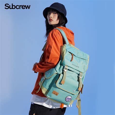 Subcrew【文怡直播】李灿森同款大容量双肩包男女旅行运动背包