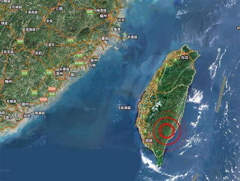 台湾台东县发生6.5级地震 震源深度10千米_手机新浪网