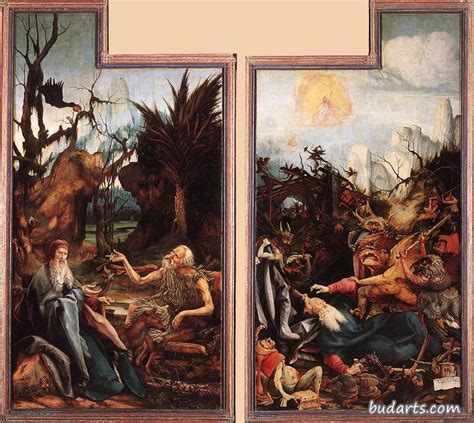 圣安妮祭坛画：三联画（中央面板） - Quentin Metsys - 画园网