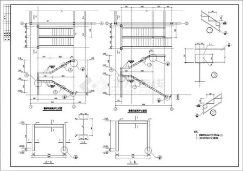钢结构楼梯详图2018（CAD）-钢结构节点详图-筑龙结构设计论坛