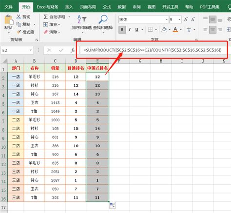 Excel中排名函数有哪些，如何使用？ - 天天办公网