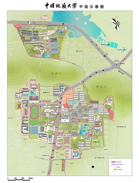 一张图武汉的大学分布,武汉高校分布图,武汉各大学位置分布图_大山谷图库