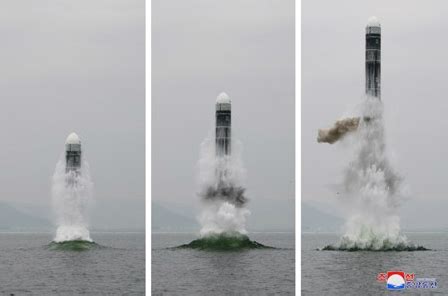 朝中社：朝鲜成功试射“北极星-3”新型潜艇弹道导弹