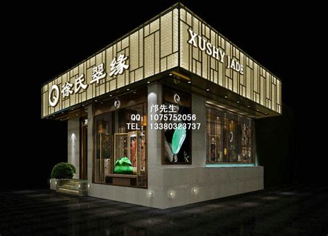 高档玉器饰品店装修效果图-杭州众策装饰装修公司