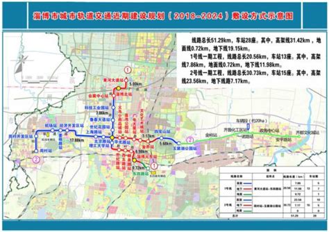 淄博轨道交通规划敷设图出炉 线路总长51.29公里