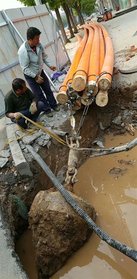 多孔PE电力管拉管施工-施工案例-天津市泰兴管道工程有限公司