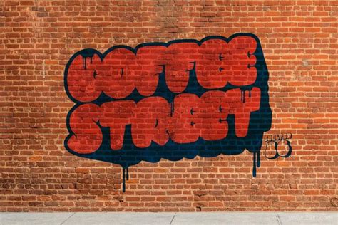 卡通立体分层的街头涂鸦字体效果的ai艺术字模板 - 艺字网