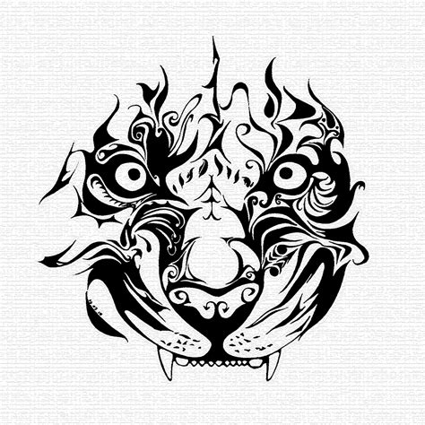霸气的虎头图片
