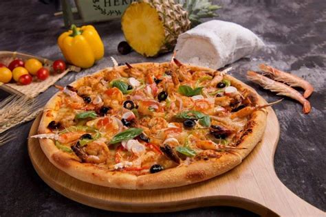 披萨披萨001，奥尔良披萨，鸡肉披萨，美味，美式，美食