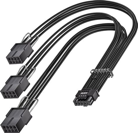 Fasgear PCI-e 5.0 Extension Cable,16Pin(12+4) Male to PCI-E 5.0 3x8Pin ...