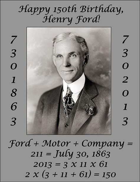 历史上的今天7月30日_1863年亨利·福特出生。亨利·福特，企业家（1947年逝世）