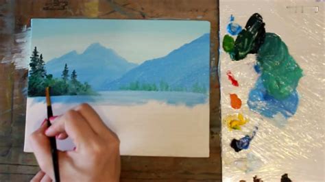 简易油画入门教程——风景油画教学_腾讯视频