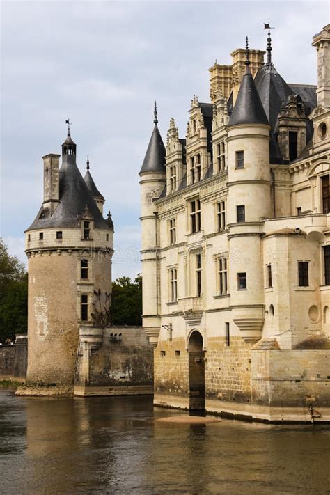 Das Chateau De Chenonceau Chenonceaux Frankreich Stockfoto - Bild von ...