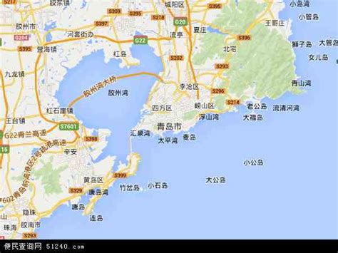 青岛旅游景点地图图片