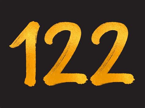 122 Number logo vector illustration, 122 Years Anniversary Celebration ...