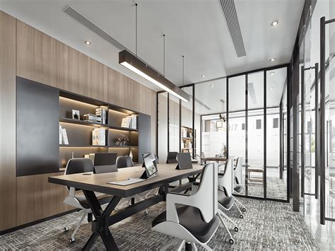 办公室装修设计-高端办公室设计-办公空间设计公司-安徽山水精工装-安徽禾合设计