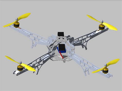 四轴飞行器3D打印模型_四轴飞行器3D打印模型stl下载_工具3D打印模型-Enjoying3D打印模型网