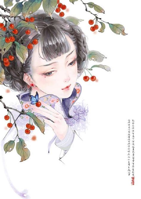 青色漫画古风头像男女生