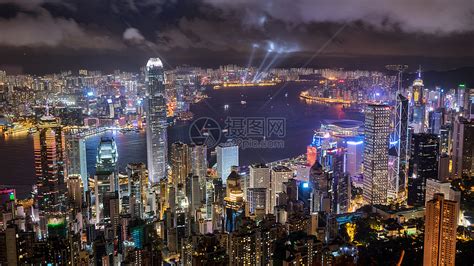 香港维多利亚港夜景高清图片下载-正版图片501201535-摄图网