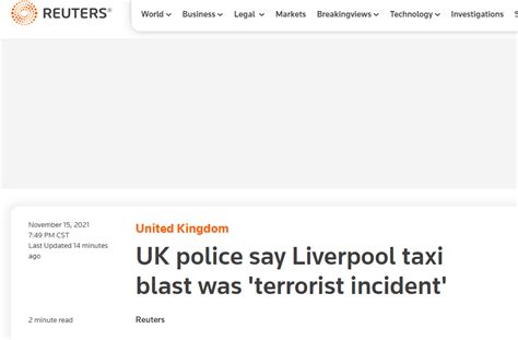 最新！英国警方：利物浦出租车爆炸事件是一起恐怖袭击