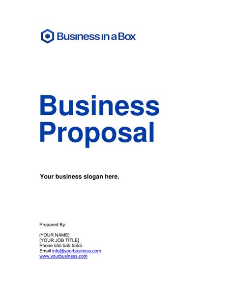 💋 Business proposal ideas examples. 17 Business Proposal Examples to ...