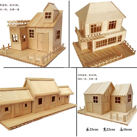diy手工小屋中式古风小房子木质微缩建筑模型屋玩具生日礼物女生