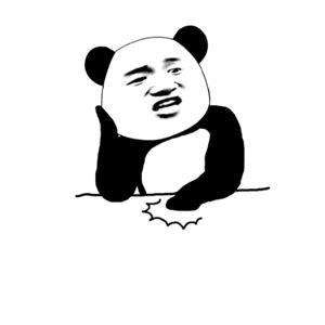 熊猫头捶桌子表情包图片