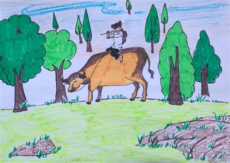 当代实力派水墨人物画的代表画家——《牧童与牛》 - 知乎