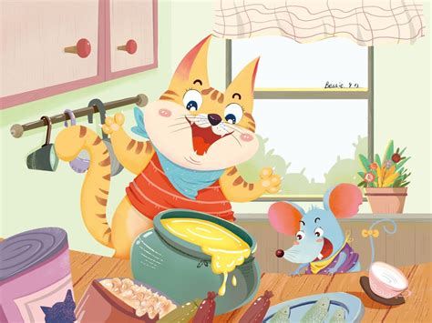 「猫和老鼠」绘本故事|插画|儿童插画|find_instrument - 原创作品 - 站酷 (ZCOOL)