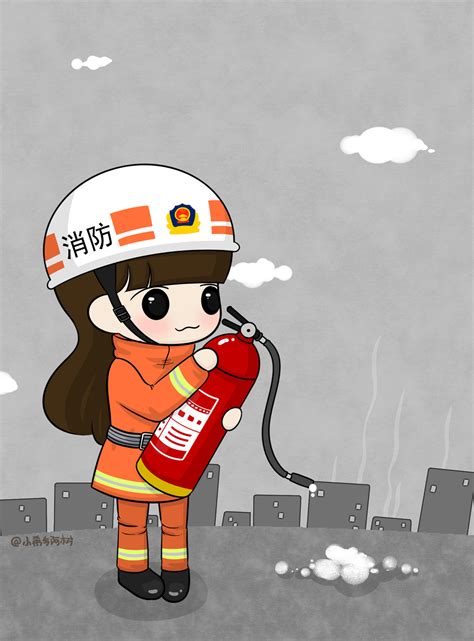 我是消防员|插画|商业插画|小希与阿树 - 原创作品 - 站酷 (ZCOOL)