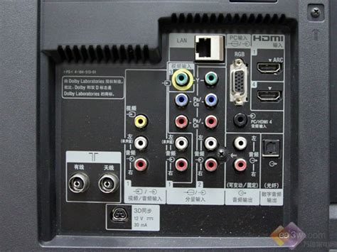 索尼46HX800背部接口及附件解析_零距离体验3D 索尼HX800系3D电视评测—万维家电网