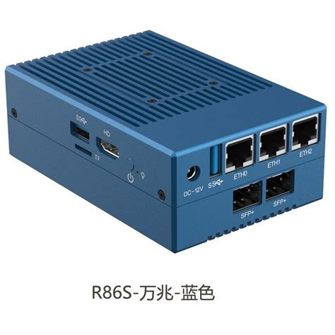 R86S软路由 多网口Intel迷你小主机N5105 8GB/16GB万兆光纤口2.5G 产品关键词:r86s万兆软路由;r86软路由;n5 ...