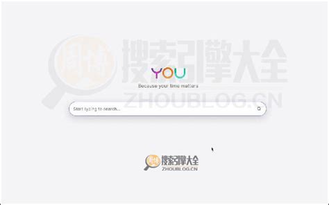 You.com：新兴AI搜索引擎【美国】_搜索引擎大全(ZhouBlog.cn)