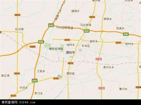 河南濮阳地图图片